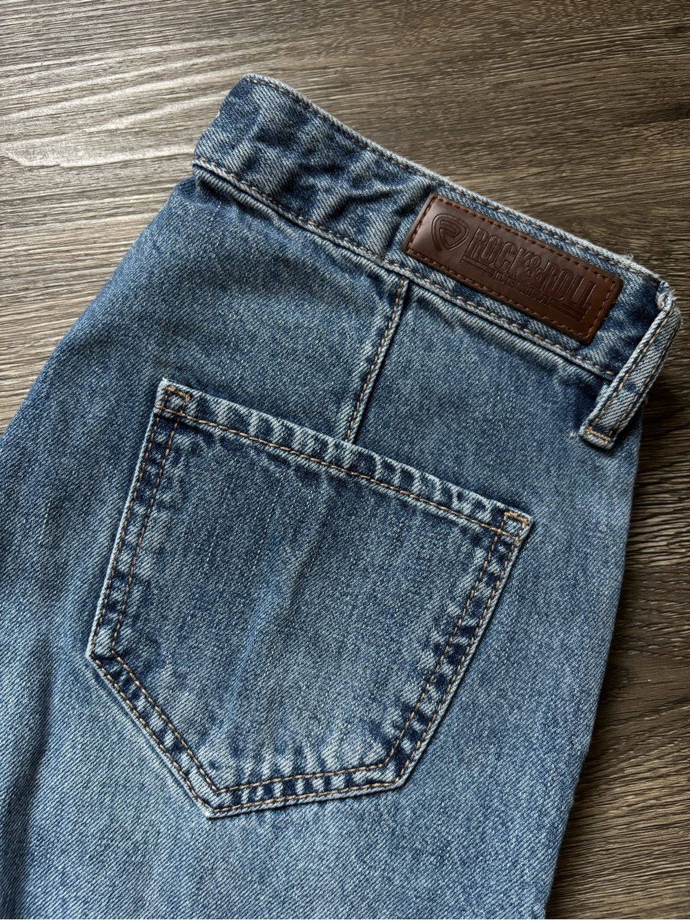 Rock & Roll Straight Leg Women’s Jeans — Medium Blue